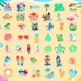 thumbnail image 4 of 12 14oz Plastic Mason Jar Bottles With Straws Lids Clear Cute Reusable Drinking Cups And Summer Stickers For Water  Tea Juice Beer Hawaiian Beach Party Supplies, 4 of 7