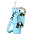 thumbnail image 2 of BUTOMKY for Stanley Cup 40oz Water Bottle Holder with Strap - Insulated Neoprene Crossbody Bag with Phone Pocket, Adjustable Shoulder & Handheld Straps for Women/Girls, 2 of 7