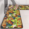 thumbnail image 2 of Kitchen Rugs Sets Of 2,Green Chicken Farm Pattern Anti Fatigue Kitchen Mat Rugs Non Slip Washable,Decorative Kitchen Floor Mats for Kitchen,Sink,Laundry,17"x47"+17"x47", 2 of 5