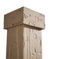 thumbnail image 3 of Ekena Millwork 16"W x 5'H Hand Hewn Endurathane Faux Wood Non-Tapered Square Column Wrap with Standard Capital & Base, 3 of 20