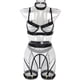 thumbnail image 1 of Ropa interior sexy de Europa y Estados Unidos, cuatro grandes empalmes de malla con anillo de acero colgando del cuello, ropa interior clásica, 1 of 6