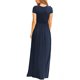 thumbnail image 3 of ICHUANYI ClearanceFashion Women Casual Summer Short Sleeve Soild Loose Pockets Long Dress(Dark Blue, L) ICHUANYI WER20232080504340, 3 of 4