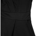 thumbnail image 2 of Women‘s A-Line Dress with Belt, 3/4 Sleeve Flared Dress for Wedding Guest & Office, Semi-Formal Dress, 2 of 7