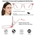 thumbnail image 5 of OCCI CHIARI 2.5 Blue Light Blocking Reading Glasses Women Fashion Readers(1.0 1.25 1.5 1.75 2.0 2.25 2.5 2.75 3.0 3.5 4.0 5.0 6.0) with Arylic Lens, 5 of 7