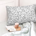 thumbnail image 6 of Vsdgher Black White Music Print Pillow Cases -Iconic Collection Pillowcases -Extra Soft, Not easy to deform,not pilling Export quality, 6 of 8