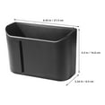 thumbnail image 4 of KAKOWELY Car Back Seat Organizer Black ABS with Simple Design for Car Use 1Pcs, 4 of 7