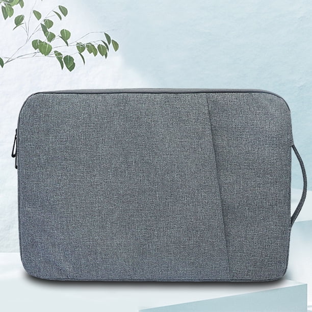 Bolso De La Tableta Del Ordenador Portátil Bolsa de almacenamiento portátil anticolisión para tableta portátil (gris cáñamo de 15,6 pulgadas)
