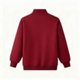 thumbnail image 4 of Cethrio Girls Bomber Jackets, Long Sleeve Casual Cotton Running Spring Outerwear Wine Size 6, 4 of 6