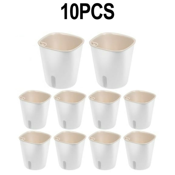 Self Watering Pots With Visual Water Level For 10 Succulents And Herbs