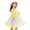 Yellow, variant on PINQI Formal Baby Girls Dresses Toddler Girls Summer Rainbow Hem Frilly Princess Dress Casual Cake Suspender Rainbow Skirt