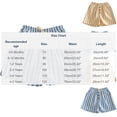 Swuxness Kids Leisure Short Pants Stripe Layout Fastener Detail Fresh ...