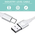thumbnail image 4 of Aioneus Short USB C Cable 2FT Fast Charging Nylon Braided Type C Charger Cable for Samsung Galaxy S20/S10/S9/S8/Note 9/8, 4 of 8