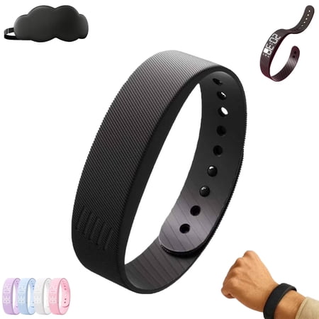Rise Alarm Band, Alarm Clock Watches Vibrating Alarm Wristband 40-Day Battery Life Silent Wrist Shock Bands for Deepsleepers Elderly ,Quiet Wake Up Alarm Band(Black)