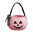 thumbnail image 2 of Hvmvliv Handheld Halloween Basket Bow Embroidered Candy Bag with Pumpkin Bucket Design for Kids Trick or Treat Holiday Decoration, 2 of 7