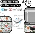 thumbnail image 4 of Daisy Pioneer Flower and Hearts Insulated Lunch Bag Teens,Bento School Lunch Bag for Teens for Work,Picnic or Travel 10.6x7.7x4.3 Inches,12 Can Capacity, 4 of 6