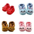 thumbnail image 4 of Infant Newborn Baby Cartoon Rabbit Shoes Soft Sole Non-Slip Flats Prewalker Warm Shoes, 4 of 5