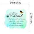 thumbnail image 4 of QUOTES - Christ Lettering Art Home Living Room Vinyl Wall Decoration Sticker Religious Quotes Multicolored Butterflies Background Design Removable Bedroom Wall Decal 30" x 27", 4 of 5