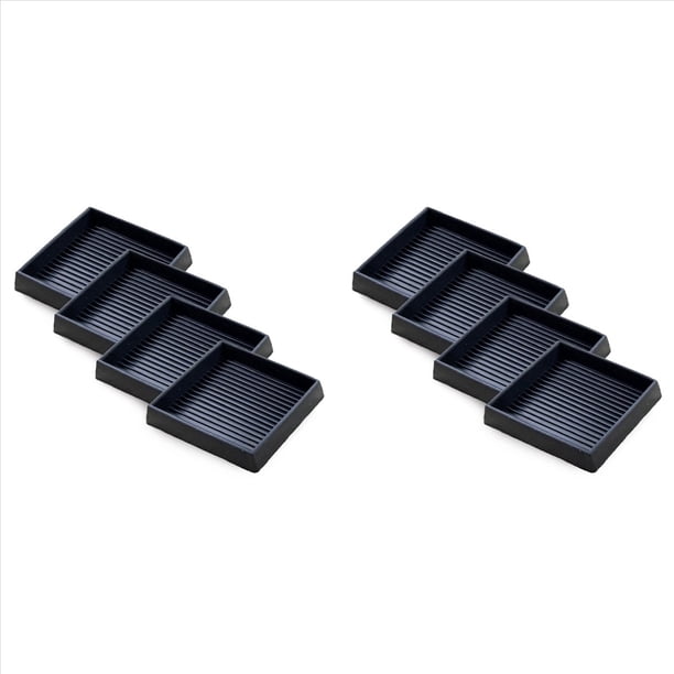 8 Almohadillas Antideslizantes para Muebles: Tazas Cuadradas de Goma Antideslizantes de Pulgadas, Posavasos para Patas, Sofá, Silla, Topes para Cama