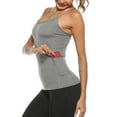 thumbnail image 4 of Amtdh Women's Tops Sexy Slim Camisole Sleeveless Summer Vest Blouse Y2K Clothing Solid Tee Crop Tank Tops for Women Plus Size Shirts for Teen Girls Gray M, 4 of 8