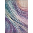 thumbnail image 2 of Addison Rugs Chantille Indoor/Outdoor Transitional Swirls Teal Machine Washable Rectangle Rug, 5' x 7'6", 2 of 8