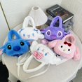 thumbnail image 2 of Sanrio-Bolso de hombro con dibujos animados para niños, de alta capacidad de felpa suave bandolera, regalo de cumpleaños, Hello Kitty, Cinnamoroll Melody, 2 of 4