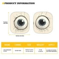 thumbnail image 5 of KUIFORTI Front Windshield Sunshade Funny Eyes Car Sun Shade, Reflective Polyester Blocks Heat and Sun, 2 Pack Foldable Sun Shield That Keeps Your Vehicle Cool, 5 of 5