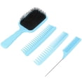 thumbnail image 1 of Juego de Peine de Peluquería 4 en 1 Juego de Peine para el Cabello Cepillo de Paleta para Desenredar Uso Dual en Seco y Húmedo para Hombres y Mujeres Pelo Rizado Largo y ANGGREK  Otros, 1 of 8