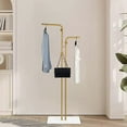 thumbnail image 3 of Miumaeov 66.9"H Coat Rack Free-Standing Metal Coat Hangers with Rock Base Simple Coat Stand for for Entryway Bedroom Living Room, 3 of 15