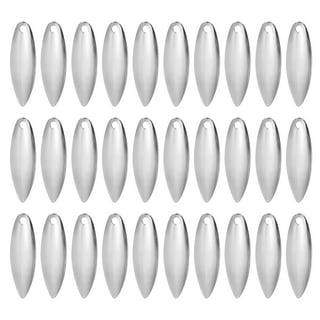 About 160pcs 4 Sizes Acrylic Fishing Lures Fishing Attractor Horse Eye  Teardrop Fishing Lures DIY Spinner Blades Fishing Lures Accessories for  Lure