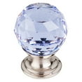 thumbnail image 2 of Top Knobs Tk124 Blue 1-3/8" Round Cabinet Knob From The Crystal Collection - Chrome, 2 of 2