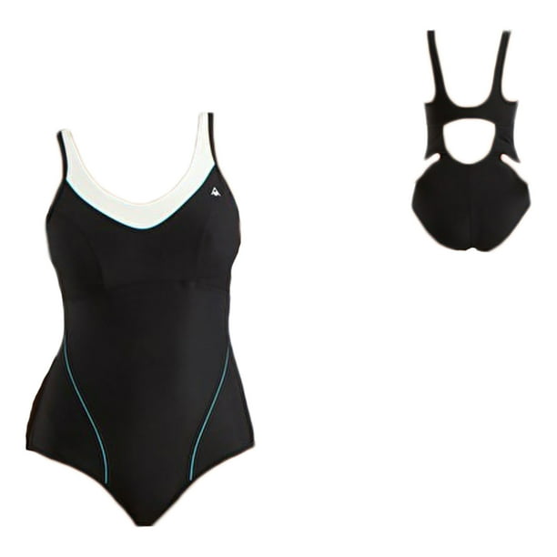 aqua sphere womens clarissa black or navy one piece bathing suit