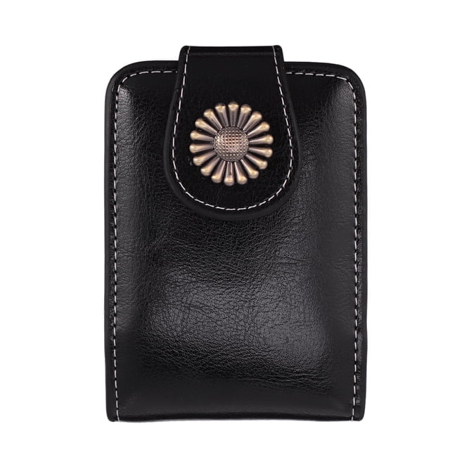 Milisten 1 Pce Rouge à Lèvres en Pochette Étui pour Rouges à Lèvres en Pochette Étui de Transport pour Brillant à Lèvres avec Miroir Intégré (Noir)