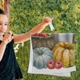 thumbnail image 4 of Coolnut Autumn Harvest Pumpkin Dish Towels Kitchen Towel 2 PCS, Fall Sunflower Hand Towels Ultra Soft and Highly Absorbent,Decorative Fingertip Face Towel for Bathroom Hotel, 28.3"x14.4", 4 of 4