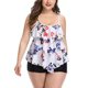 thumbnail image 3 of Gibobby Trajes de Baño para Mujer Halter Push Piece Up Mujeres Dos Conjunto de traje de baño sólido Bikini High Cut Up Lace Sexy Trajes de baño Tankinis (Blanco,G), 3 of 4