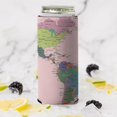 thumbnail image 2 of 2 Pcs Can Cooler Sleeves Insulated Collapsible Beer Sleeve Map Soda Beer Can Covers for Energy Drink & Beer, 2 of 4