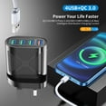 thumbnail image 4 of Chargeur Mural Compact 4 Ports USB avec Charge Rapide 31A pour Plusieurs Appareils Portables, 4 of 8