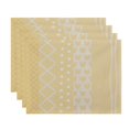 thumbnail image 2 of Simply Daisy, 18 x 14 inch, Pattern Stripe Placemat (set of 4), Pale Pink, 2 of 2