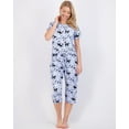 thumbnail image 2 of 2 Pack: Women’s Cozy Short-Sleeve PJ Top with Capri Pants - Pajama Lounge & Sleepwear Set (Available In Plus), 2 of 6