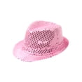 thumbnail image 7 of Haitryli Kids Girls Street Hip Hop Jazz Dance Outfit Sequin Tassel Crop Top And Metallic Bell Bottom Pants And Hat Set Pink 16, 7 of 7