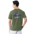 thumbnail image 6 of Fish N Vibe Men's Short Sleeve Fishing Performance Outdoor Graphic T-Shirt, Lichen Green, L, 6 of 7