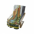 thumbnail image 4 of Seattle Skyline Soft Flannel Fleece Blanket, Geometrically Structured Graphic Illustration of Buildings and the Highway, Cozy Plush for Indoor and Outdoor Use, 50" x 70", Multicolor, by Ambesonne, 4 of 6