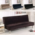 thumbnail image 4 of Solid Sofa Bed Cover Folding Armless Elastic Fabric Futon All-inclusive Cover, 4 of 8