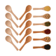 thumbnail image 4 of 100 piezas de cucharas de madera pequeñas, mini cucharas naturales, cucharilla de madera para miel para cocina (colores variados), 4 of 4