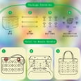 thumbnail image 7 of NUOYI PIEIN 2 Sets M+S Women's EVA Beach Bag with Decorative Accessories, Waterproof Daily Leisure Shopping Tote Bag, 7 of 7