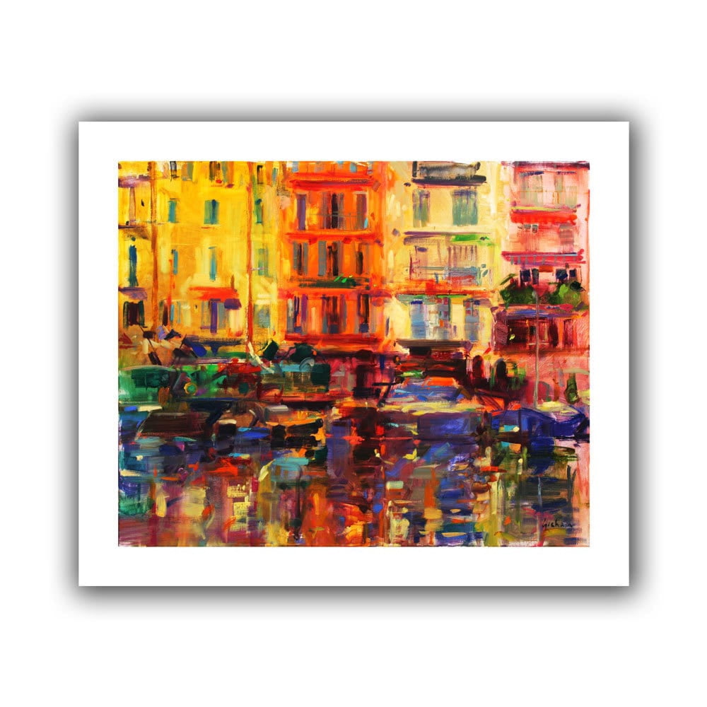 ArtWall Peter Graham "Grand Harbour, Cannes" Gallery-Wrapped Canvas Art