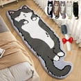 thumbnail image 1 of Cat Rug, Cute Cat Shaped Rug for Bedroom, Washable Irregular Cartoon Tufted Rug, Modern Printed Area Rugs Room Decor (Gray, XL), 1 of 1