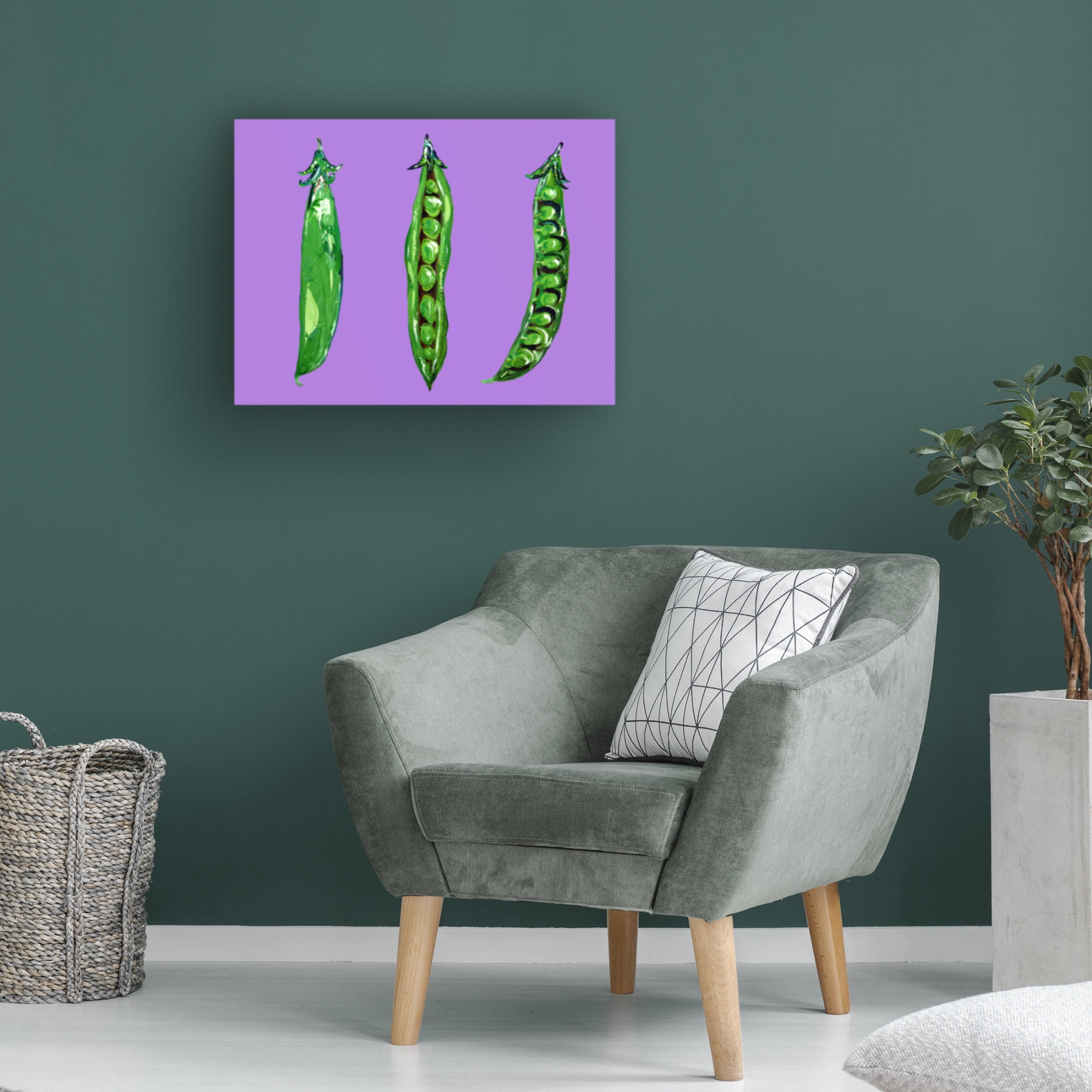 Trademark Fine Art Alice Straker Peas In a Pod Canvas Wall Art