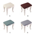 thumbnail image 4 of tssuouriy Stretch Vanity Stool Cover For Living Room And Bedroom Decor Easy To Care For Machine Washable Bar Green, 4 of 6