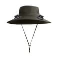 thumbnail image 2 of Sun Hat with 2 Solar Fans, Wide Brim Solar Fan Hat, USB Charging,2 Speeds, Mens & Women Summer UV Protection Wide Brim Fishing Cowboy Hats, Hiking Fishing Visors Hat with Fan, 2 of 4