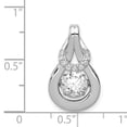 thumbnail image 3 of Gold Time Sterling Silver Cubic Zirconia Knot Pendant, 3 of 4